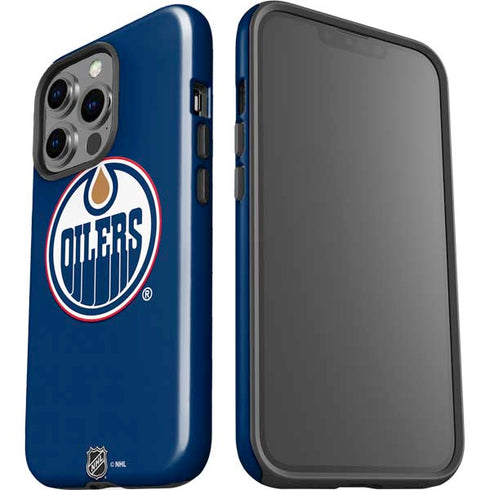 NHL Edmonton Oilers Solid Background iPhone 15 Pro Impact Case